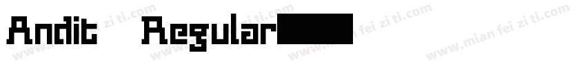 Andit Regular字体转换